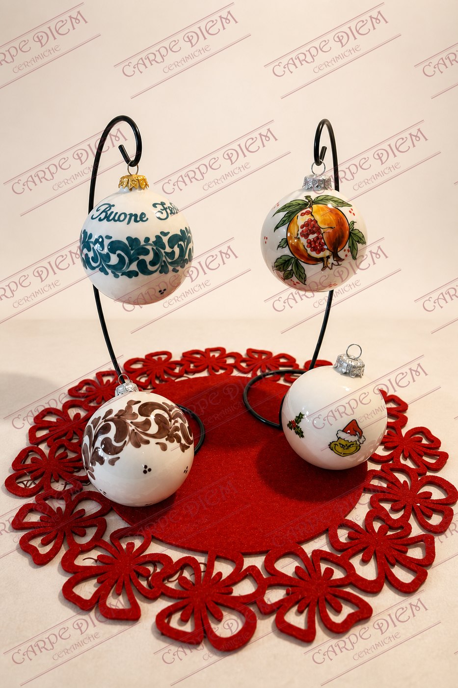 Palline di Natale in ceramica