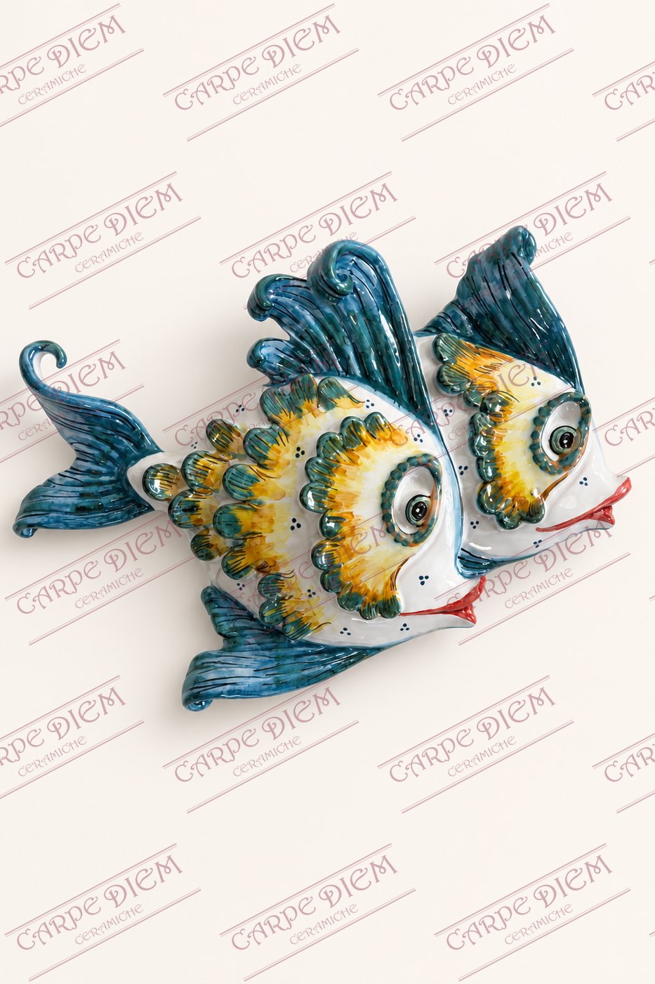 Pesci in ceramica da parete